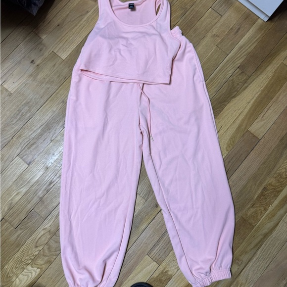 SHEIN Pants - SHEIN Light Pink Sleeveless Jumpsuit
